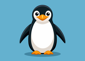 Fototapeta premium Adorable Penguin Illustration Cute Bird Character Design