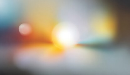 Abstract blurred light background with colorful bokeh.