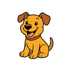 Obraz premium Dog cartoon vector illustration