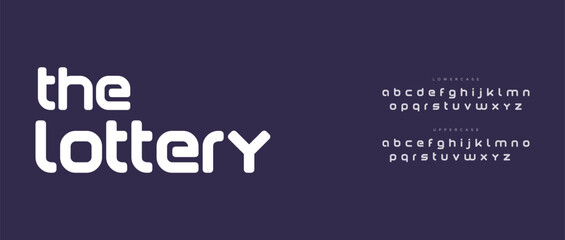 Lottery modern stylish capital alphabet letter logo design