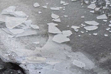 broken ice background