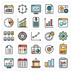 business and finance icons