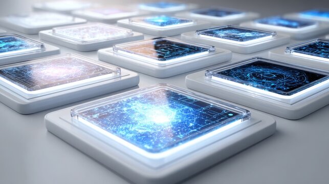 Collection of various cell phones displaying diverse features and functions in a modern digital environment