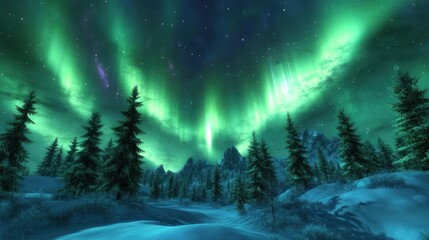 Nightly Northern Lights display