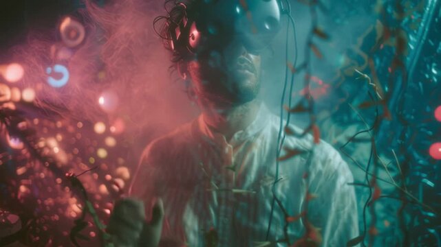 Engaging experience in virtual reality with immersive visuals and captivating atmosphere