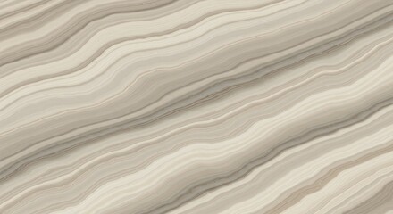 Obraz premium Abstract marble-like pattern with flowing, wavy lines in light beige and gray tones.