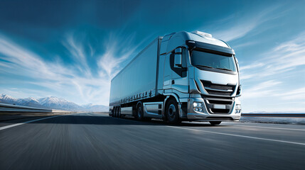 truck on the highway