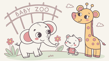 happy birthday card with elephant