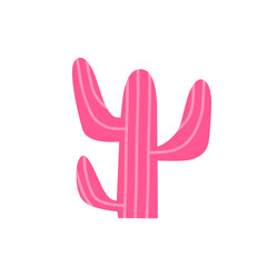 pink cactus vector women's day