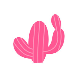 pink cactus vector women's day