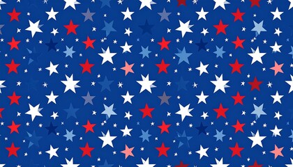 Stars pattern on a blue background