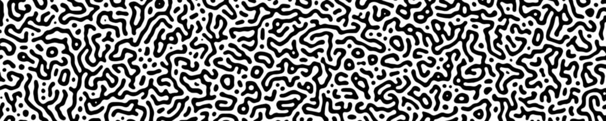 Turing abstract organic black white background. Nature texture. Ethnic, science, biology, chemistry, biotechnology wallpaper. vector 10 eps