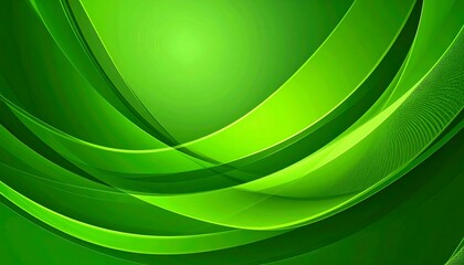 Abstract green curves