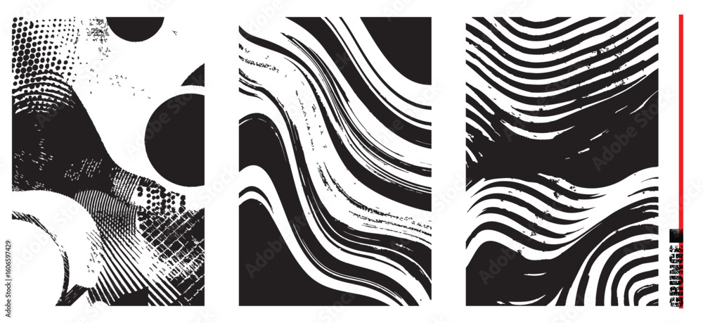 Canvas Prints grunge textures collection