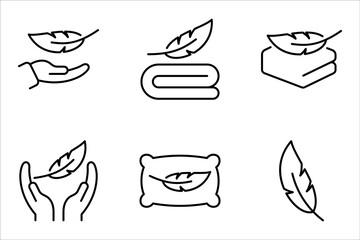 Soft icon set. Element of row matterial icon. Thin line icon for website design and development, vector illustration on white background © Ainul