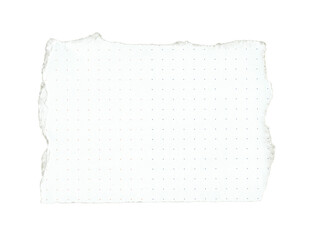 Ripped Paper note memo dotted vintage scrapbook high quality isolated	
