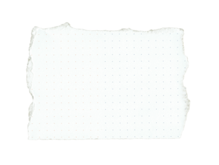 Ripped Paper note memo dotted vintage scrapbook high quality isolated	
