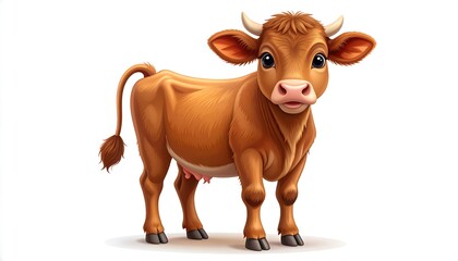 Cute cartoon cow illustration