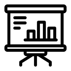 Presentation Screen Bar Graph Data