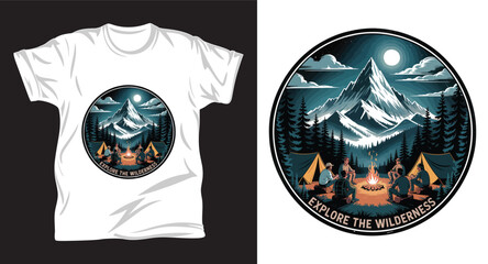 Outdoor graphic T shirt design print