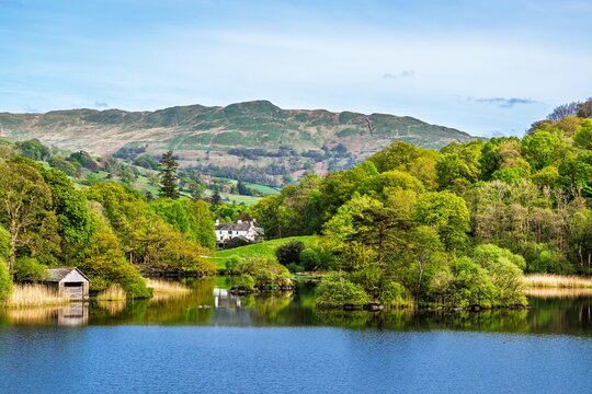 Rydal Water, Rydal, Ambleside, Lake District, Westmorland, Cumbria, England