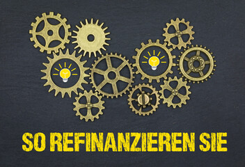So refinanzieren Sie	

