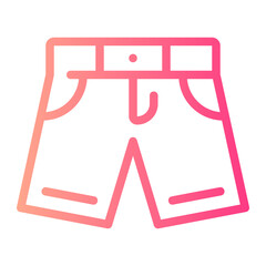 shorts gradient icon