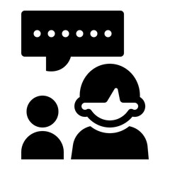 Outlined Figures in Conversation