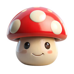 Smiling Cartoon Mushroom