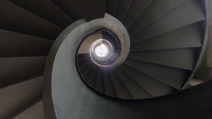 Architectural Spiral Staircase Looking Up