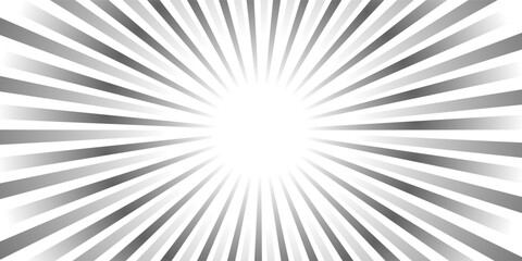 Fototapeta premium Ray sun light. Sunburst background. Radial circle line. Pattern starburst. Comic beam lines. Sun effect rays. Abstract firework. Concentration stripe. Cartoons lightning style. Vector illustration