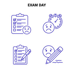 Exam day. Student time management and emotional response to testing