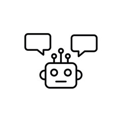 Fototapeta premium AI Chatbot Communication A Digital Assistant Conversing With Users Delivering Modern Customer Service Efficiently