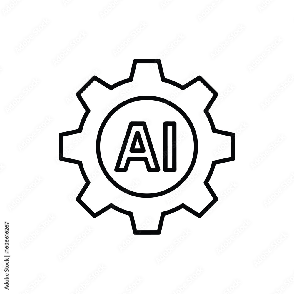 Poster artificial intelligence gears shaping the future of technology machine learning and neural networks