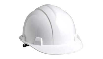 Fototapeta premium White safety helmet, isolated
