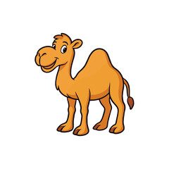 Cartoon camel vector illustration