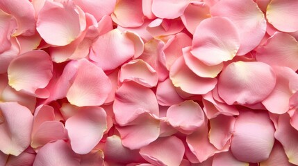 Delicate pink rose petals