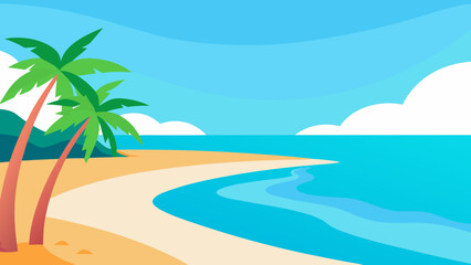 Obraz premium Dynamic 2D cartoon art background scene an exciting vibrant fun design