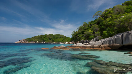 Obraz premium There are many beautiful corals. You can dive in both shallow and deep water.