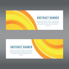 landscape banner background design concept. Web background business layout template Vector