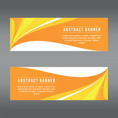 landscape banner background design concept. Web background business layout template Vector
