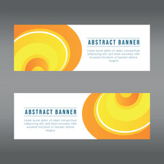 landscape banner background design concept. Web background business layout template Vector