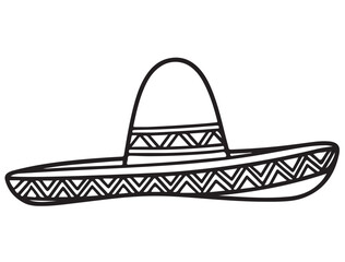 SOMBRERO HAT SILHOUETTE 