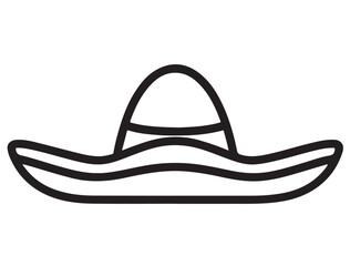 SOMBRERO HAT SILHOUETTE 