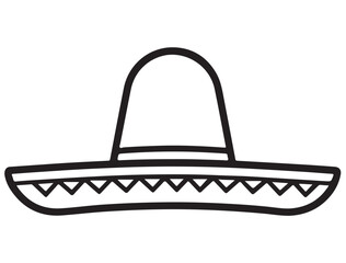 SOMBRERO HAT SILHOUETTE 
