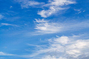 Fantastic soft clouds at sunrise, natural composition