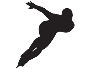 SPEED SKATING SILHOUETTE