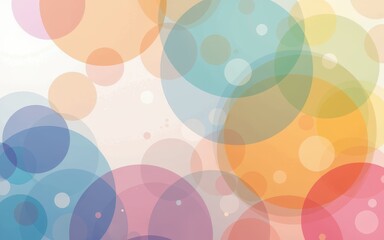 Colorful geometric concept. Abstract design featuring colorful overlapping circles in soft tones.
