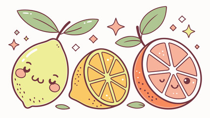 vector illustration of fruits