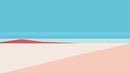 Obraz premium Witness the Stark Minimalist Beauty of a Perfectly Flat Salt Pan